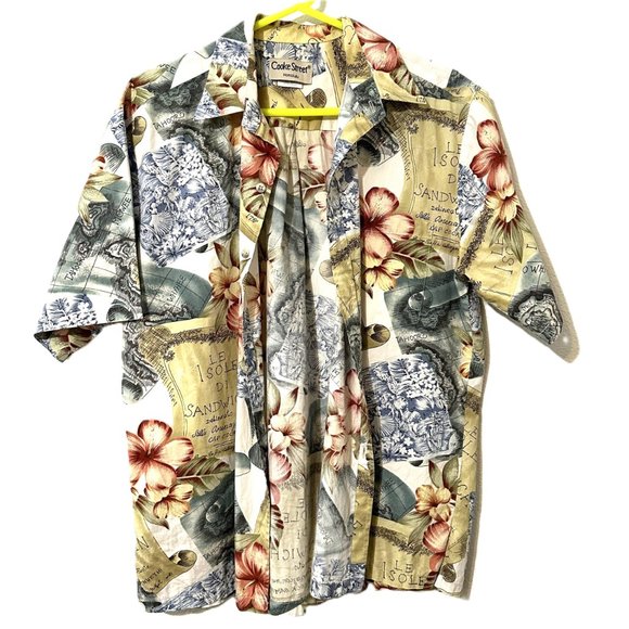 VTG Cooke Street Honolulu Hawaiian Button Down L - Picture 1 of 3